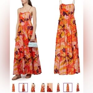 Farm Rio Jungle Panther long dress